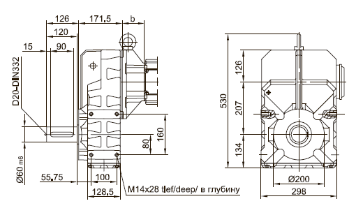 Лапы с резьбовыми отверстиями слева и справа Лапы с резьбовыми отверстиями слева и справа