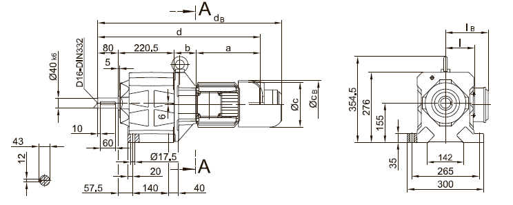 Вариант исполнения на лапах BG50 Вариант исполнения на лапах BG50
