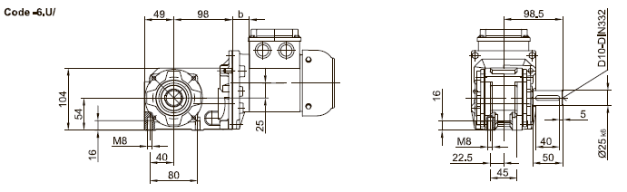 Лапы с резьбовыми отверстиями внизу Лапы с резьбовыми отверстиями внизу