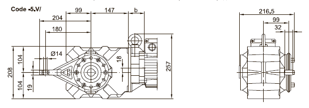 Исполнение с моментным рычагом Исполнение с моментным рычагом