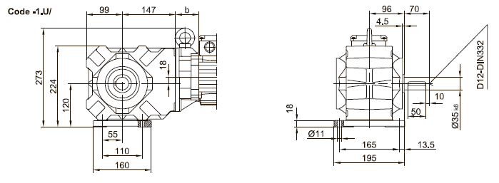 Лапы со сквозными отверстиями внизу Лапы со сквозными отверстиями внизу