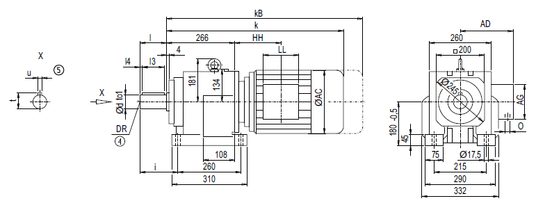 Монтажное исполнение на лапах D88, Z88 Монтажное исполнение на лапах D88, Z88