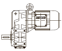 Цельный вал, крепление к корпусу резьбовыми отверстиями