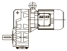 Цельный вал, крепление к корпусу с помощью реактивной тяги